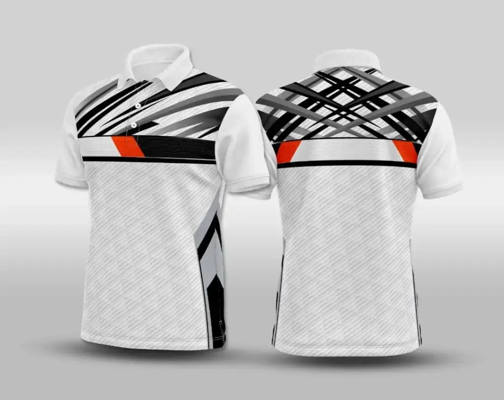 Full White With Black shade-Tshirt